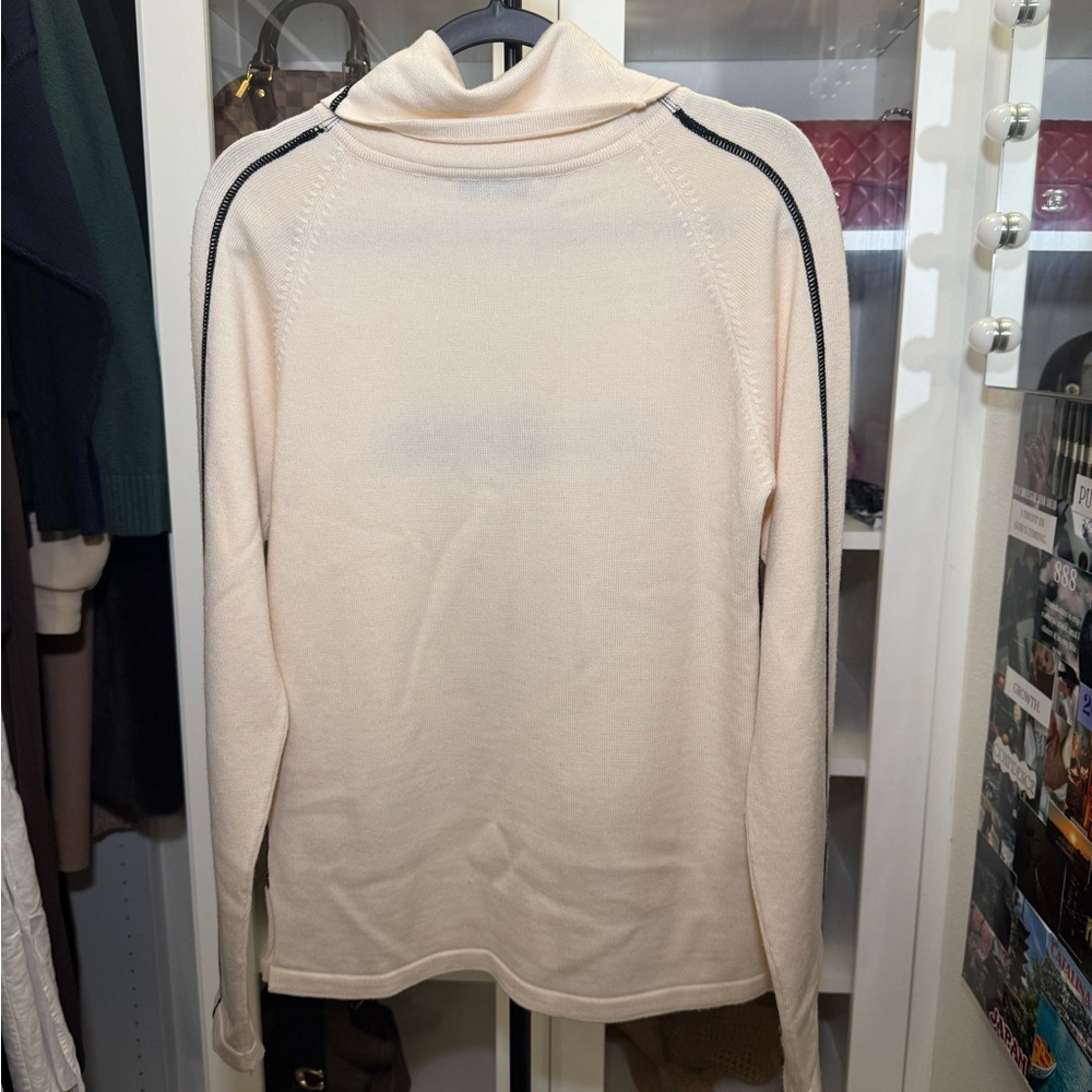 Jimmy Choo White Turtleneck Sweater - Picture 3 of 5